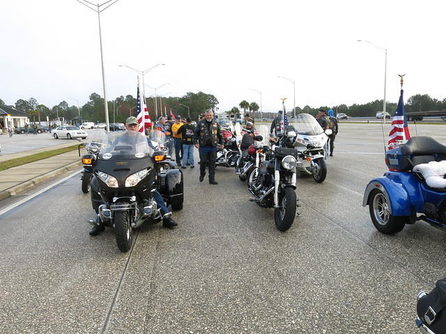 Vietnam Veteran Wall Memorial Escort 1-13-15 (28)
