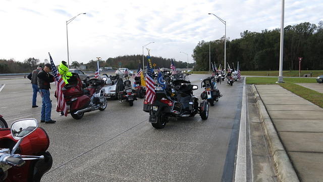 Vietnam Veteran Wall Memorial Escort 1-13-15 (7)